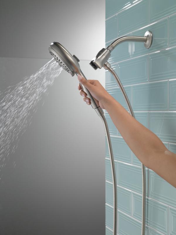 DELTA Universal Showering Components 7-Setting SureDock Magnetic Hand Shower — Stainless