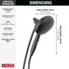 DELTA Universal Showering Components 7-Setting SureDock Magnetic Hand Shower — Matte Black