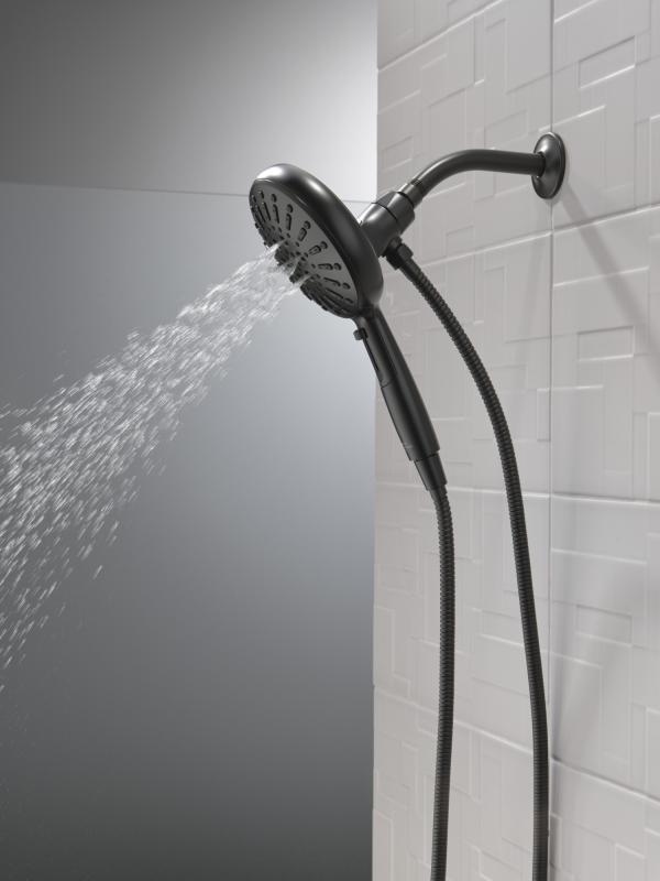 DELTA Universal Showering Components 7-Setting SureDock Magnetic Hand Shower — Matte Black