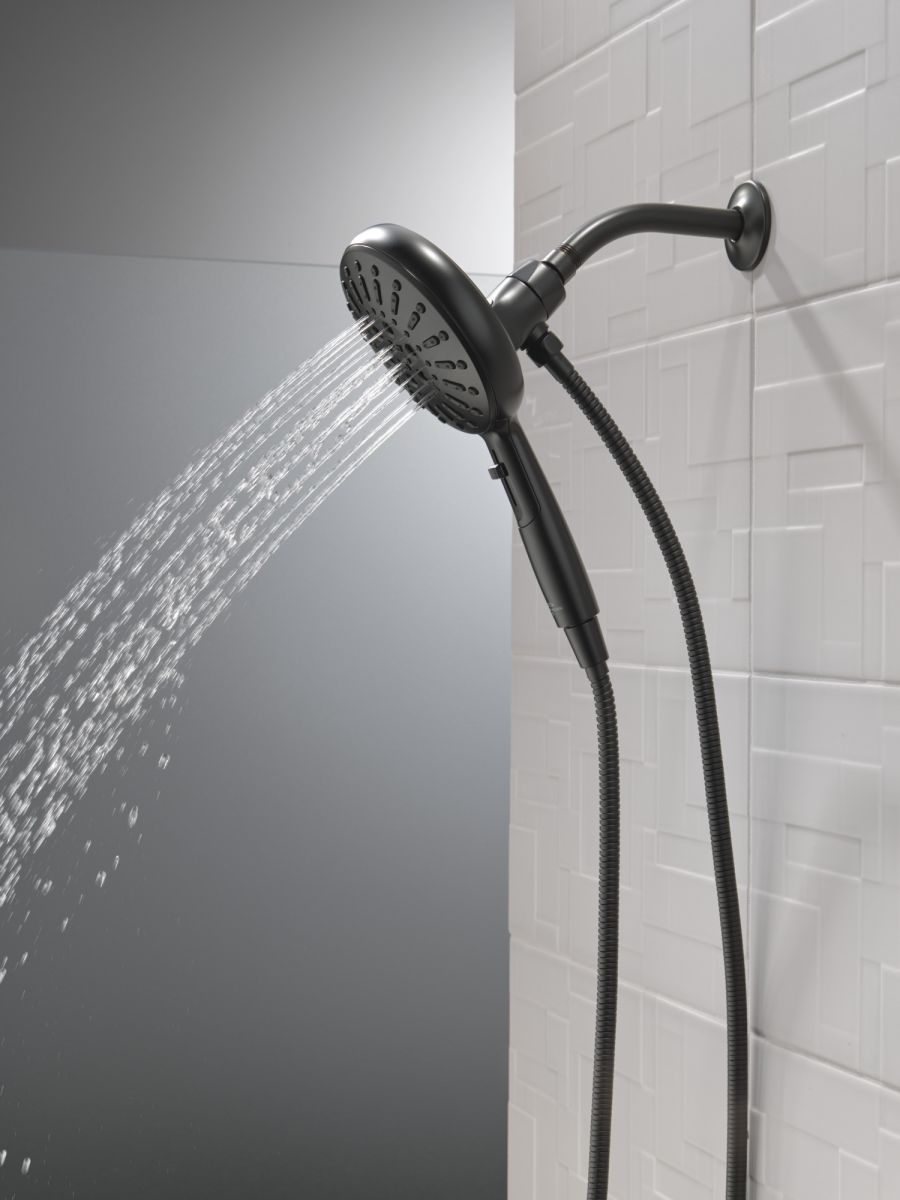 DELTA Universal Showering Components 7-Setting SureDock Magnetic Hand Shower — Matte Black
