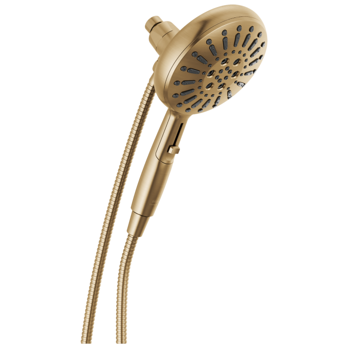 DELTA Universal Showering Components 7-Setting SureDock Magnetic Hand Shower — Lumicoat® Champagne Bronze