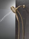 DELTA Universal Showering Components 7-Setting SureDock Magnetic Hand Shower — Lumicoat® Champagne Bronze