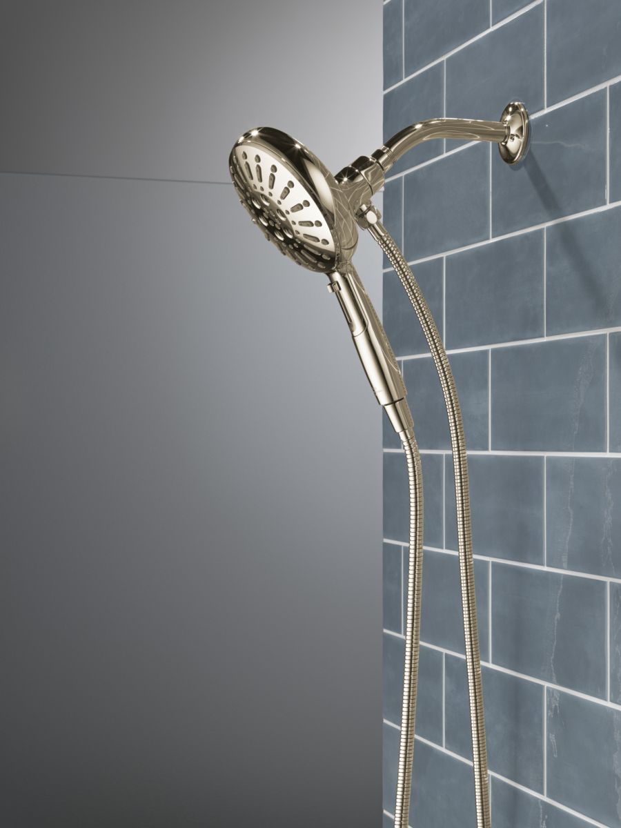DELTA Universal Showering Components 7-Setting SureDock Magnetic Hand Shower — Lumicoat® Polished Nickel