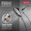 DELTA Universal Showering Components 7-Setting SureDock Magnetic Hand Shower — Lumicoat® Chrome