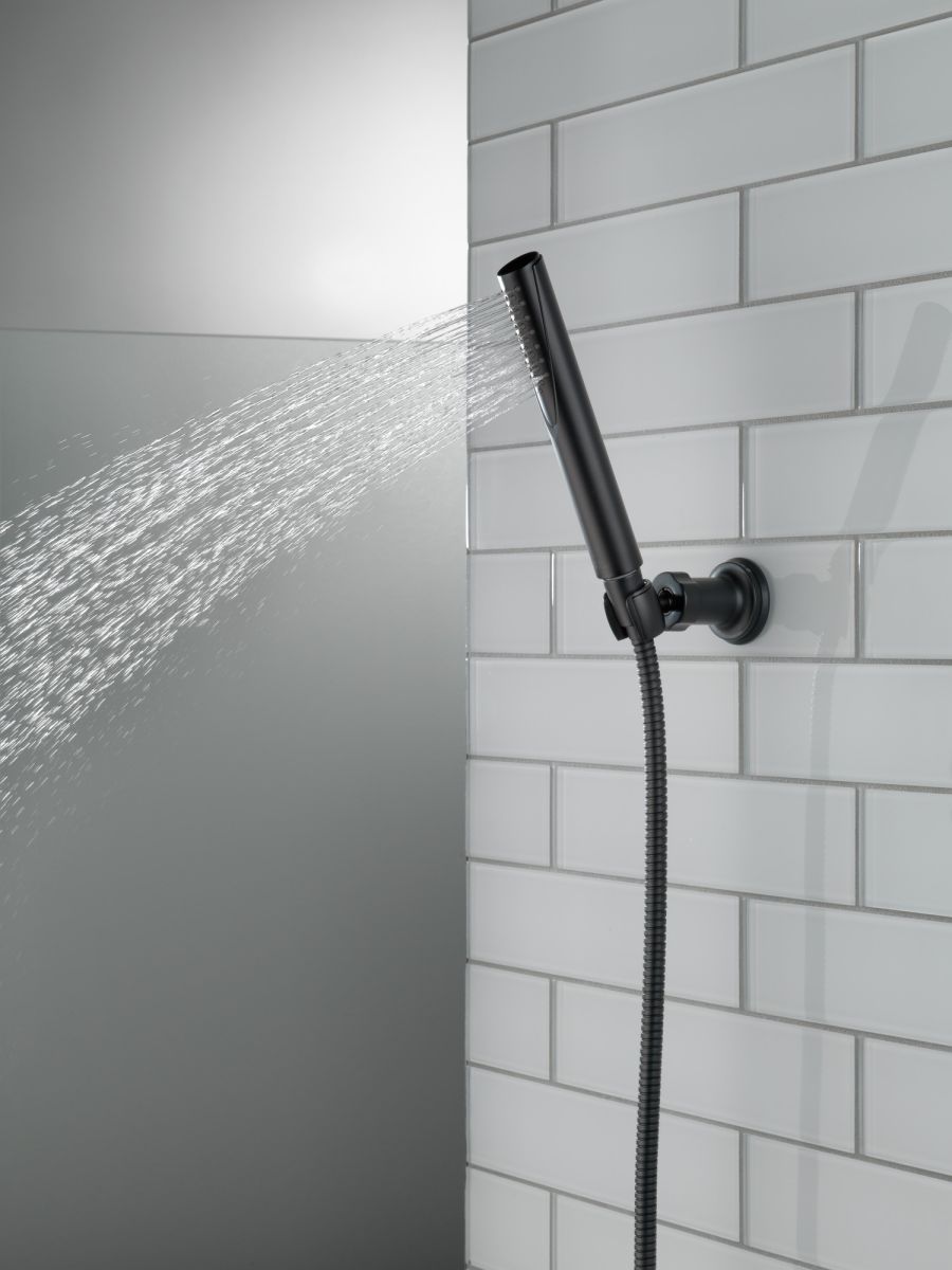 DELTA Grail Premium Single-Setting Adjustable Wall Mount Hand Shower — Matte Black