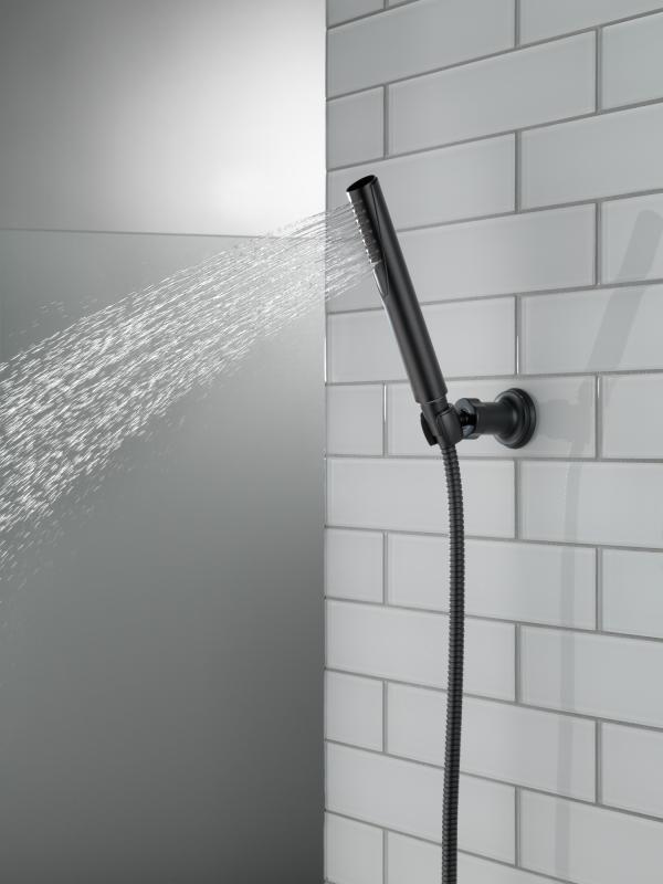 DELTA Grail Premium Single-Setting Adjustable Wall Mount Hand Shower — Matte Black