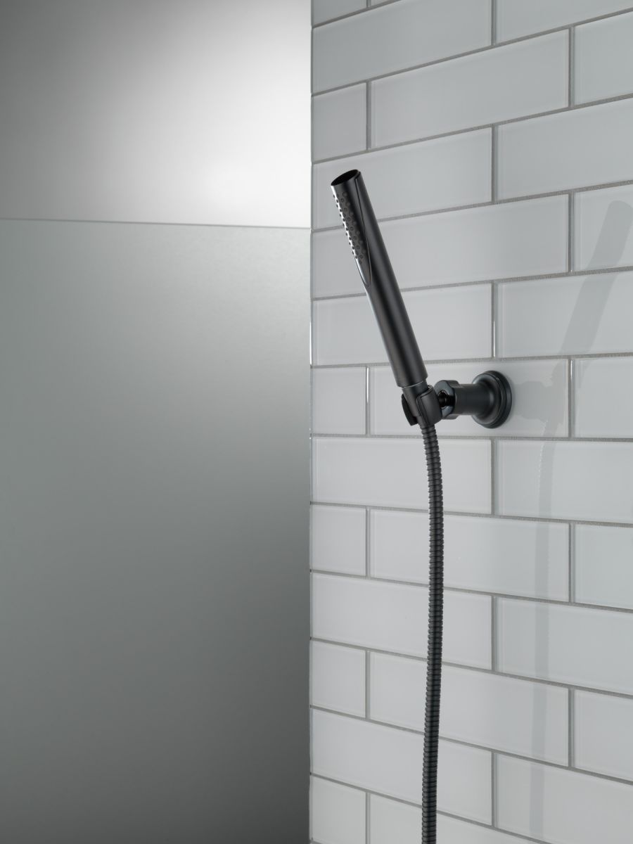 DELTA Grail Premium Single-Setting Adjustable Wall Mount Hand Shower — Matte Black