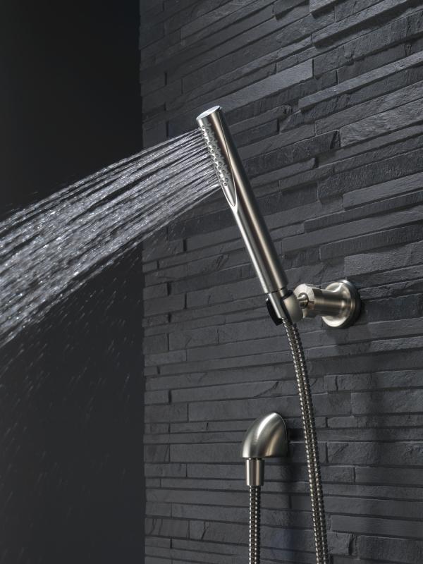 DELTA Grail Premium Single-Setting Adjustable Wall Mount Hand Shower — Stainless