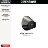 DELTA Universal Showering Components SureDock Magnetic Docking Mount — Lumicoat® Black Stainless
