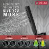 DELTA Universal Showering Components H2OKINETIC 4-Setting Wall Mount Hand Shower — Matte Black