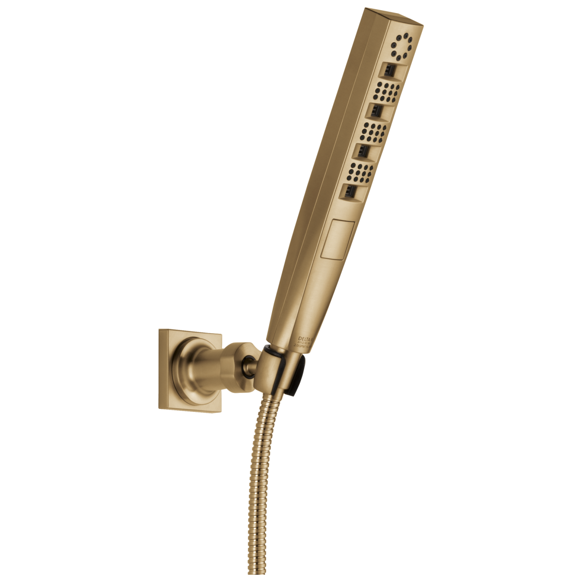 DELTA Universal Showering Components H2OKINETIC 4-Setting Wall Mount Hand Shower — Lumicoat® Champagne Bronze