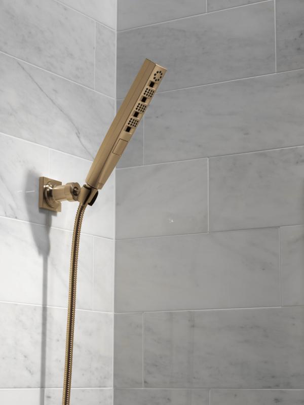 DELTA Universal Showering Components H2OKINETIC 4-Setting Wall Mount Hand Shower — Lumicoat® Champagne Bronze