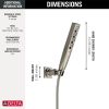 DELTA Universal Showering Components H2OKINETIC 4-Setting Wall Mount Hand Shower — Lumicoat® Stainless