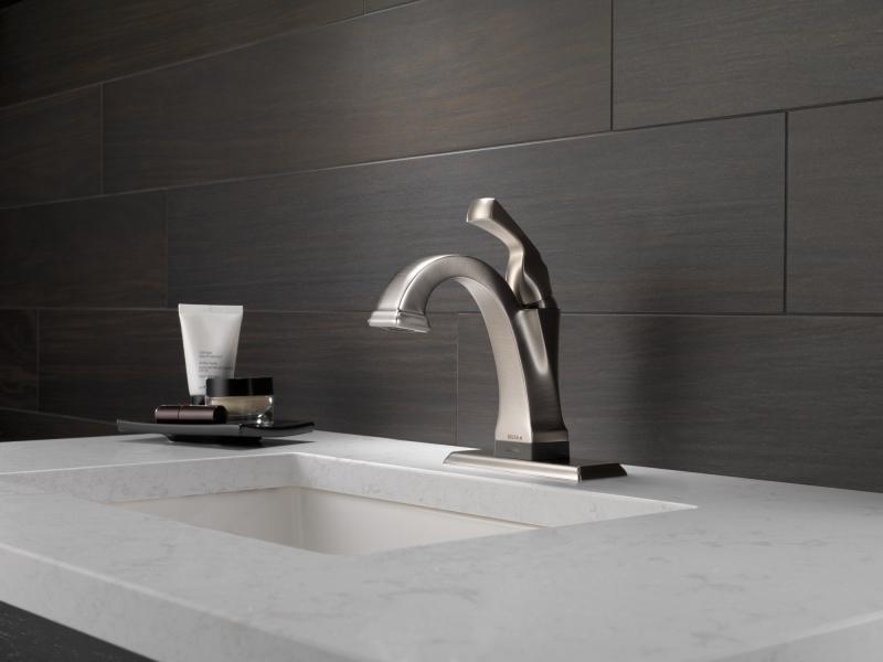 DELTA Dryden Touch2O Bathroom Faucet with Touchless Technology — Stainless