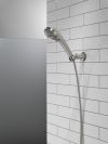 DELTA Universal Showering Components 3-Setting Wall Mount Handshower — Lumicoat® Stainless