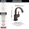 DELTA Vero Single Handle Bathroom Faucet — Venetian Bronze