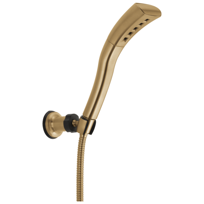 DELTA Universal Showering Components H2OKINETIC Single-Setting Adjustable Wall Mount Hand Shower — Champagne Bronze