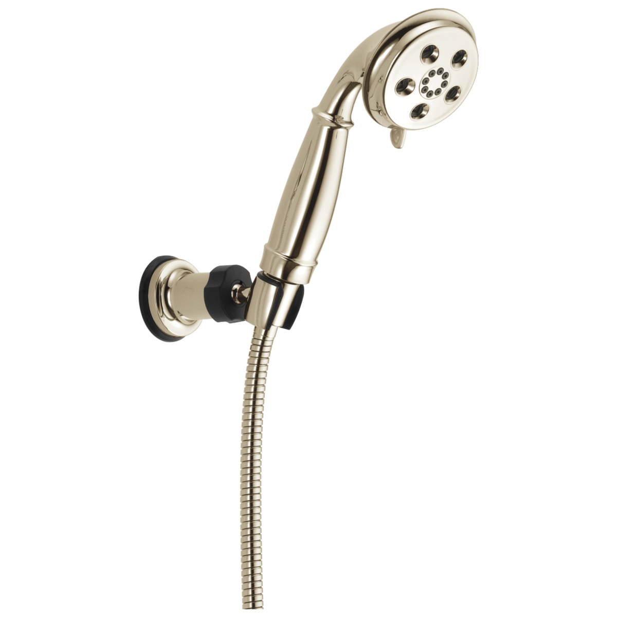 DELTA Universal Showering Components H2OKINETIC 3-Setting Adjustable Wall Mount Hand Shower — Polished Nickel
