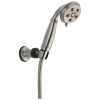 DELTA Universal Showering Components H2OKINETIC 3-Setting Adjustable Wall Mount Hand Shower — Stainless
