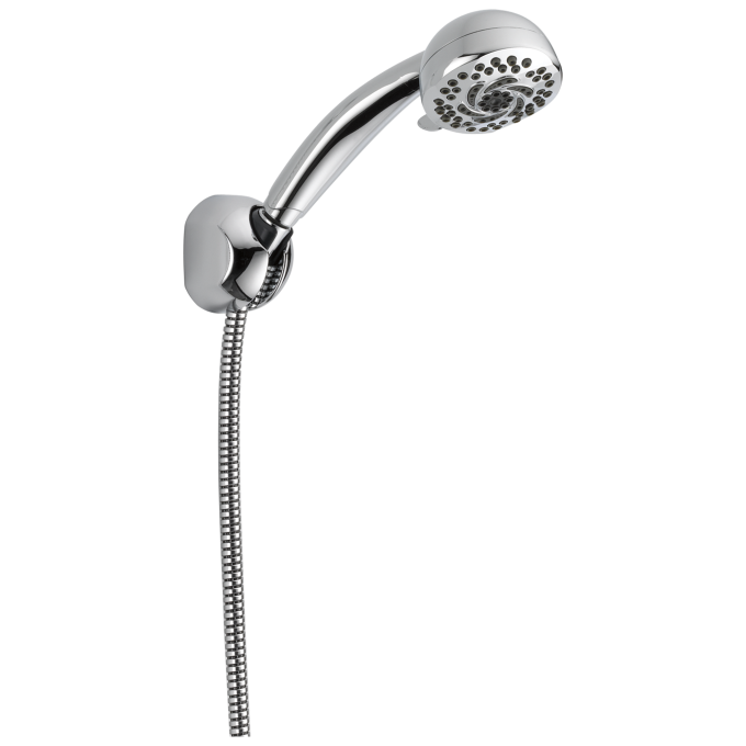 DELTA Universal Showering Components Premium 5-Setting Fixed Wall Mount Hand Shower — Chrome