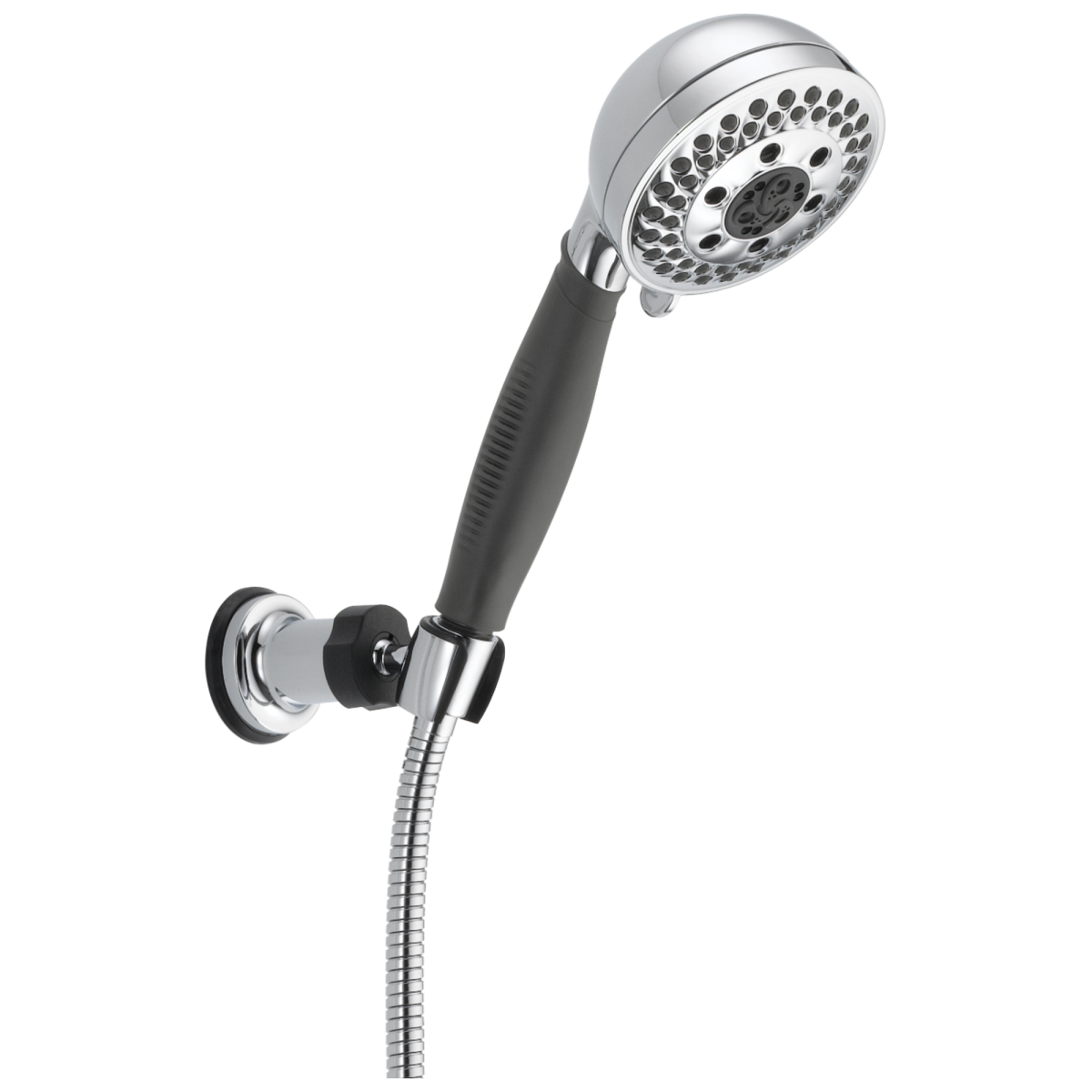 DELTA Universal Showering Components H2OKINETIC 5-Setting Adjustable Wall Mount Hand Shower — Chrome
