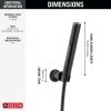 DELTA Universal Showering Components 2-Setting Hand Shower with ProClean Spray – Wall Mount — Matte Black