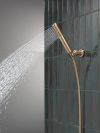 DELTA Universal Showering Components 2-Setting Hand Shower with ProClean Spray – Wall Mount — Lumicoat® Champagne Bronze
