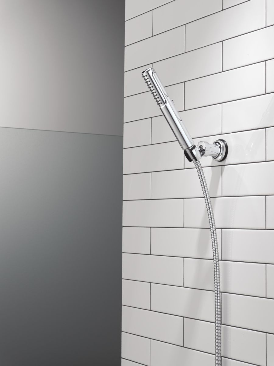 DELTA Universal Showering Components 2-Setting Hand Shower with ProClean Spray – Wall Mount — Lumicoat® Chrome