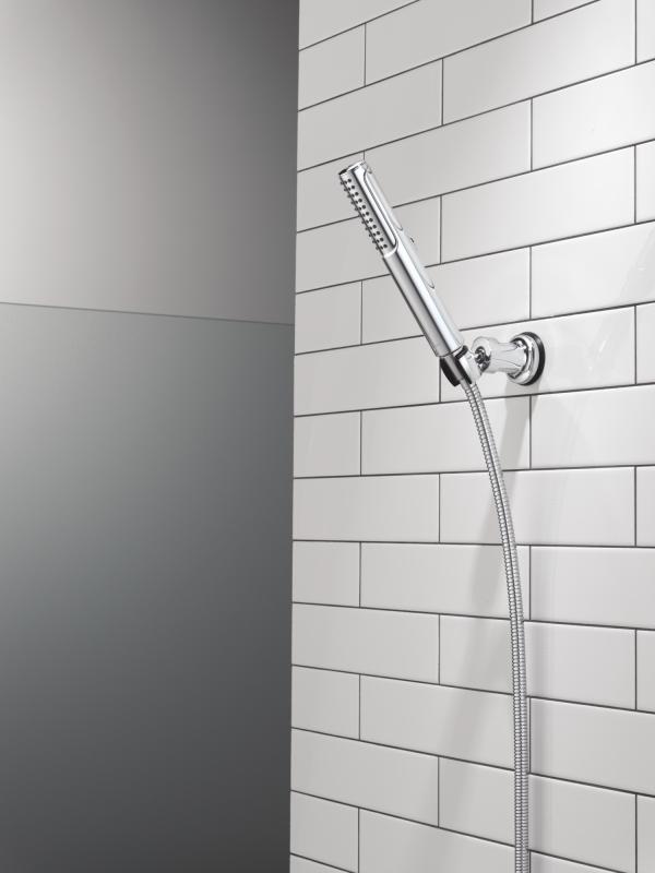 DELTA Universal Showering Components 2-Setting Hand Shower with ProClean Spray – Wall Mount — Lumicoat® Chrome