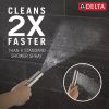 DELTA Universal Showering Components 2-Setting Hand Shower with ProClean Spray – Wall Mount — Lumicoat® Stainless
