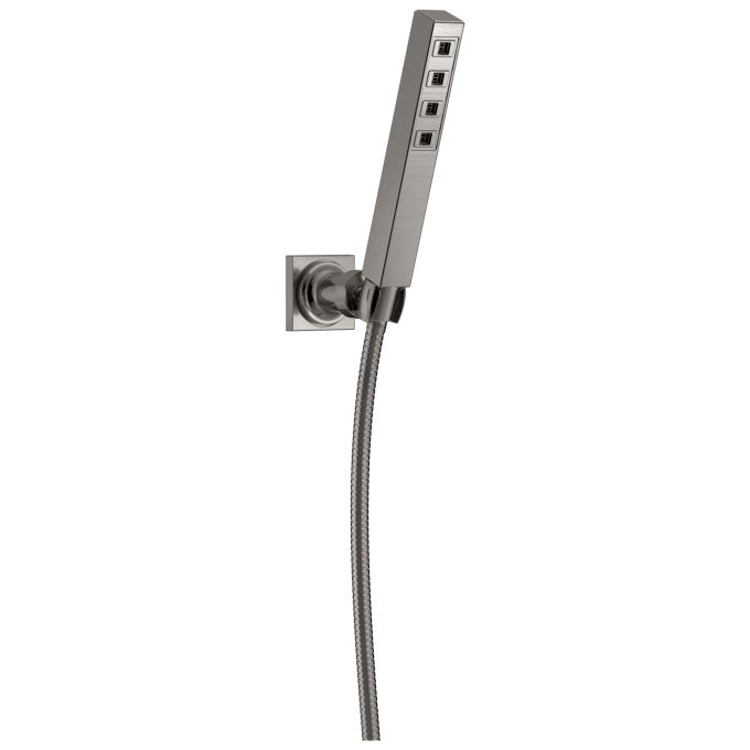 DELTA Universal Showering Components H2OKINETIC Single-Setting Adjustable Wall Mount Hand Shower — Lumicoat® Stainless