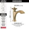 DELTA Dorval Single Handle Bathroom Faucet — Champagne Bronze