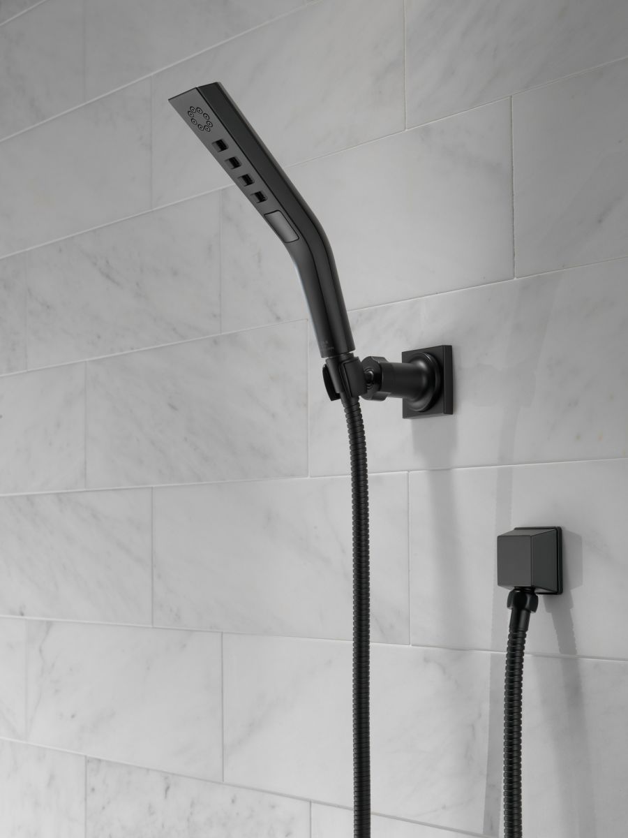 DELTA Universal Showering Components H2OKINETIC 3-Setting Wall Mount Hand Shower — Matte Black