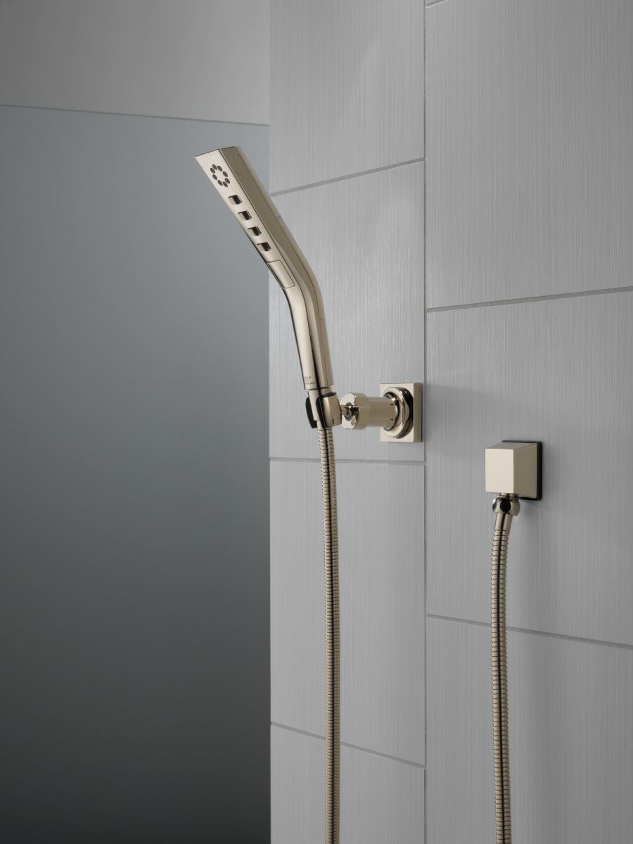DELTA Universal Showering Components H2OKINETIC 3-Setting Wall Mount Hand Shower — Lumicoat® Polished Nickel
