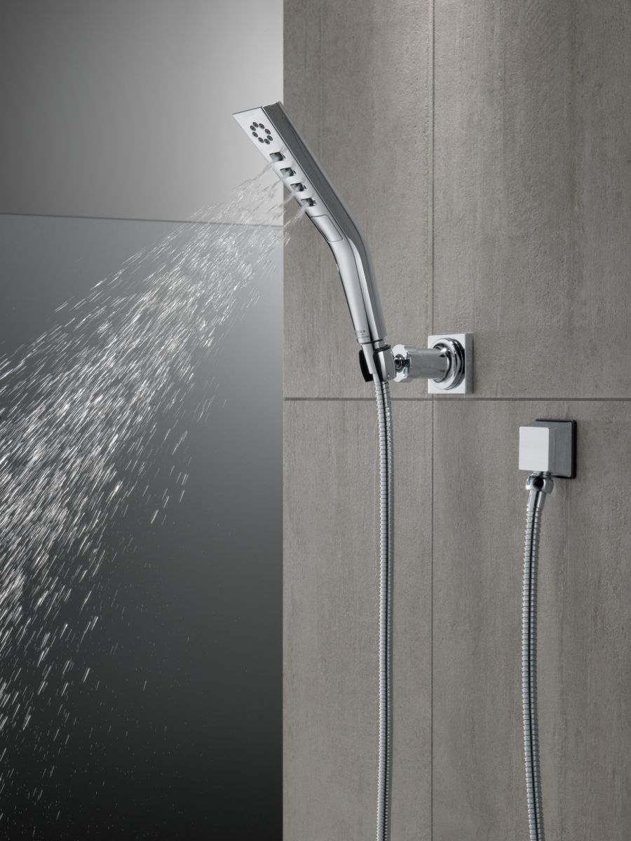 DELTA Universal Showering Components H2OKINETIC 3-Setting Wall Mount Hand Shower — Lumicoat® Chrome