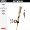 DELTA Universal Showering Components Premium Single-Setting Adjustable Wall Mount Hand Shower — Lumicoat® Champagne Bronze