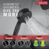 DELTA Universal Showering Components 7-Setting Wall Mount Hand Shower with Cleaning Spray — Matte Black