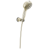 DELTA Universal Showering Components 7-Setting Wall Mount Hand Shower with Cleaning Spray — Lumicoat® Polished Nickel