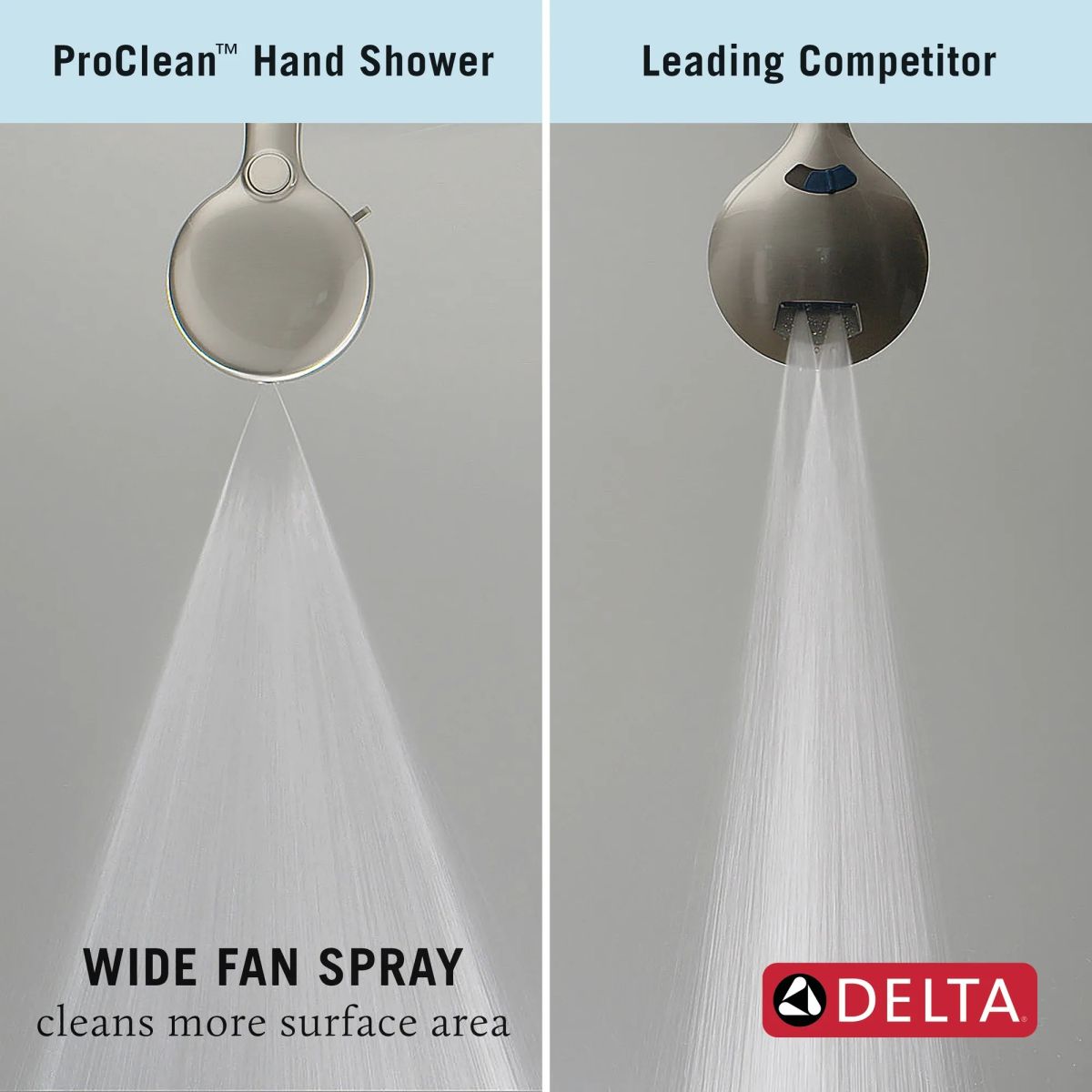 DELTA Universal Showering Components 7-Setting Wall Mount Hand Shower with Cleaning Spray — Lumicoat® Polished Nickel