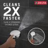 DELTA Universal Showering Components 7-Setting Wall Mount Hand Shower with Cleaning Spray — Lumicoat® Chrome