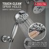 DELTA Universal Showering Components 7-Setting Wall Mount Hand Shower with Cleaning Spray — Lumicoat® Chrome