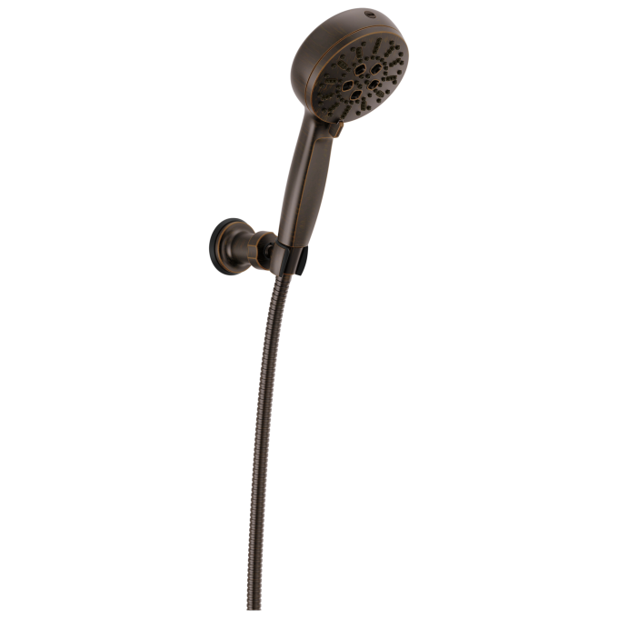 DELTA Universal Showering Components 7-Setting Wall Mount Hand Shower with Cleaning Spray — Venetian Bronze