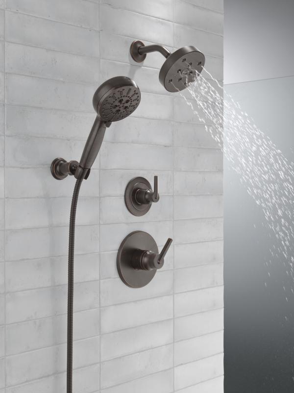 DELTA Universal Showering Components 7-Setting Wall Mount Hand Shower with Cleaning Spray — Venetian Bronze