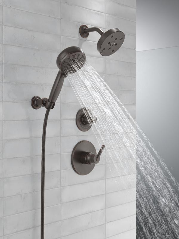 DELTA Universal Showering Components 7-Setting Wall Mount Hand Shower with Cleaning Spray — Venetian Bronze