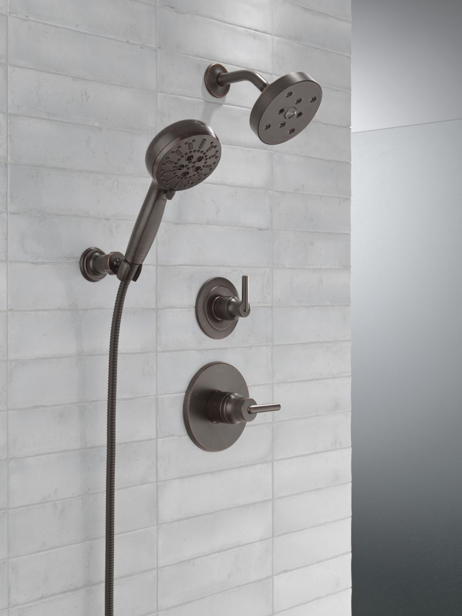 DELTA Trinsic 3-Setting 2-Port Diverter Trim — Venetian Bronze