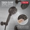 DELTA Universal Showering Components 7-Setting Wall Mount Hand Shower with Cleaning Spray — Venetian Bronze