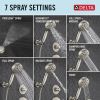 DELTA Universal Showering Components 7-Setting Wall Mount Hand Shower with Cleaning Spray — Lumicoat® Stainless