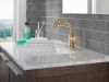 DELTA Trinsic Single Handle Pull-Down Bathroom Faucet — Champagne Bronze