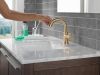 DELTA Trinsic Single Handle Pull-Down Bathroom Faucet — Champagne Bronze