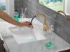 DELTA Trinsic Single Handle Pull-Down Bathroom Faucet — Champagne Bronze